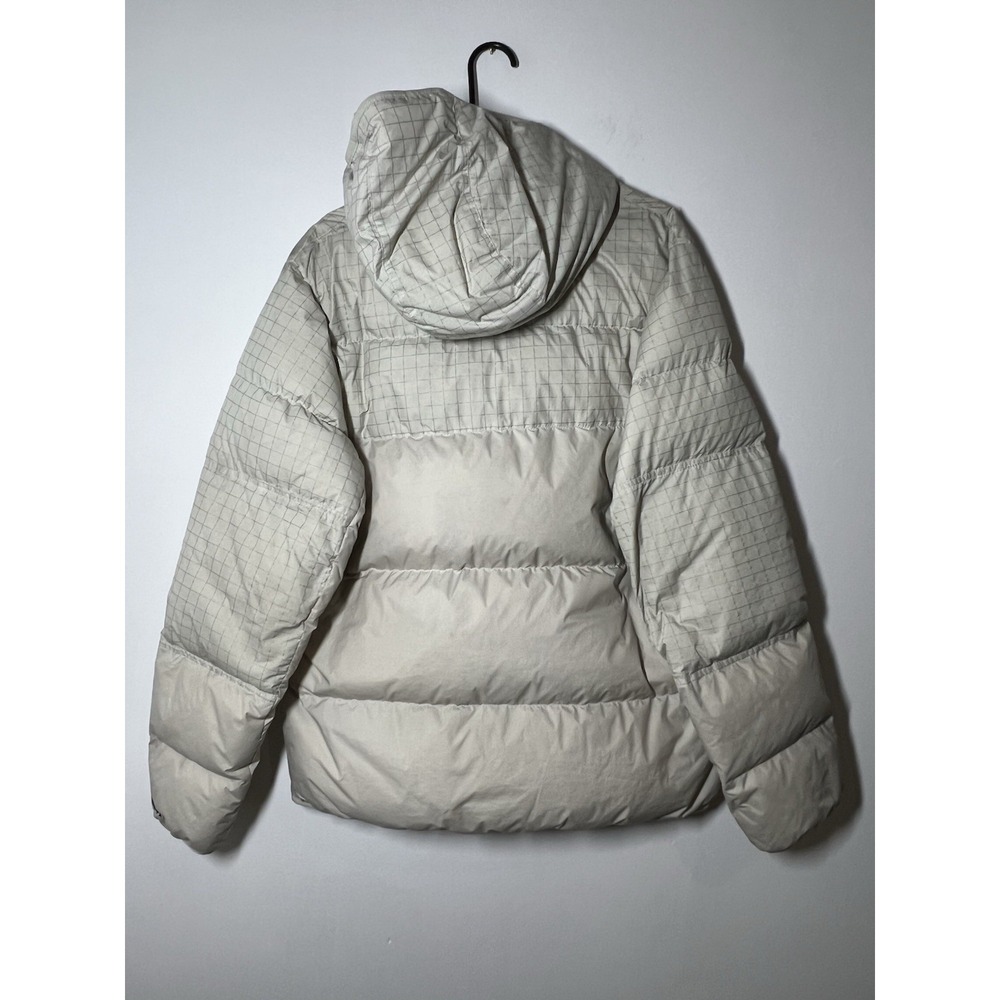 Nike Storm-FIT Hooded Insulated Full Zip Puffer Beige Winter Coat Jacket Sz L - Picture 9 of 10